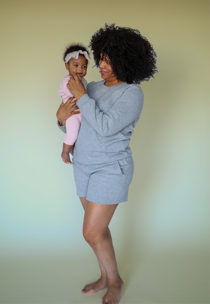 Maternity and Nursing Pajama Set