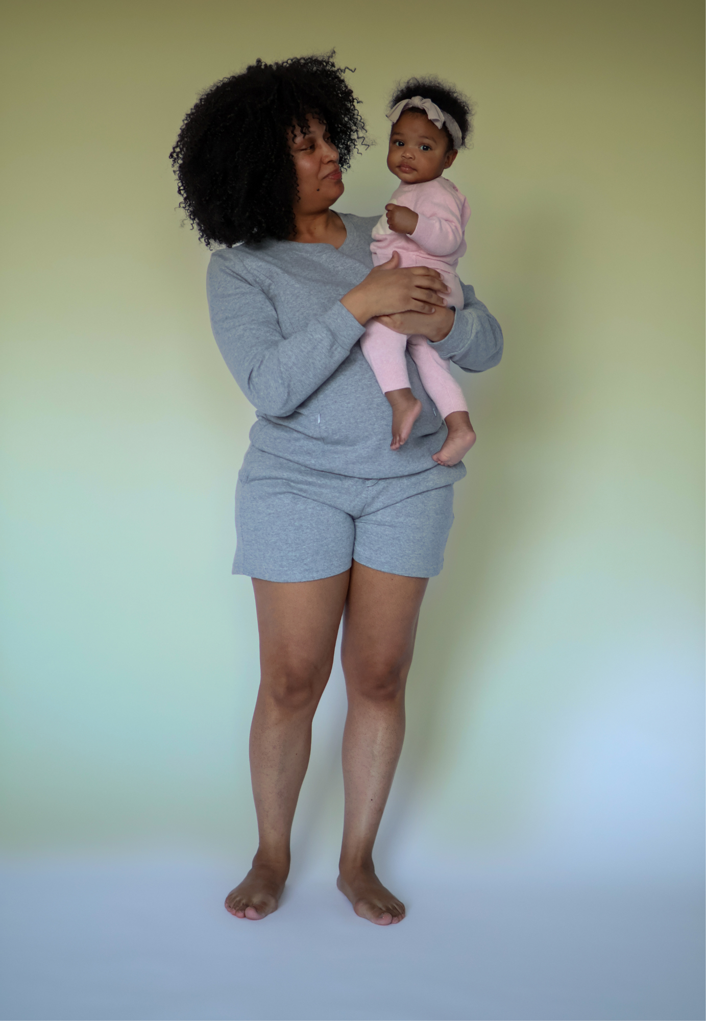 Maternity and Nursing Pajama Set