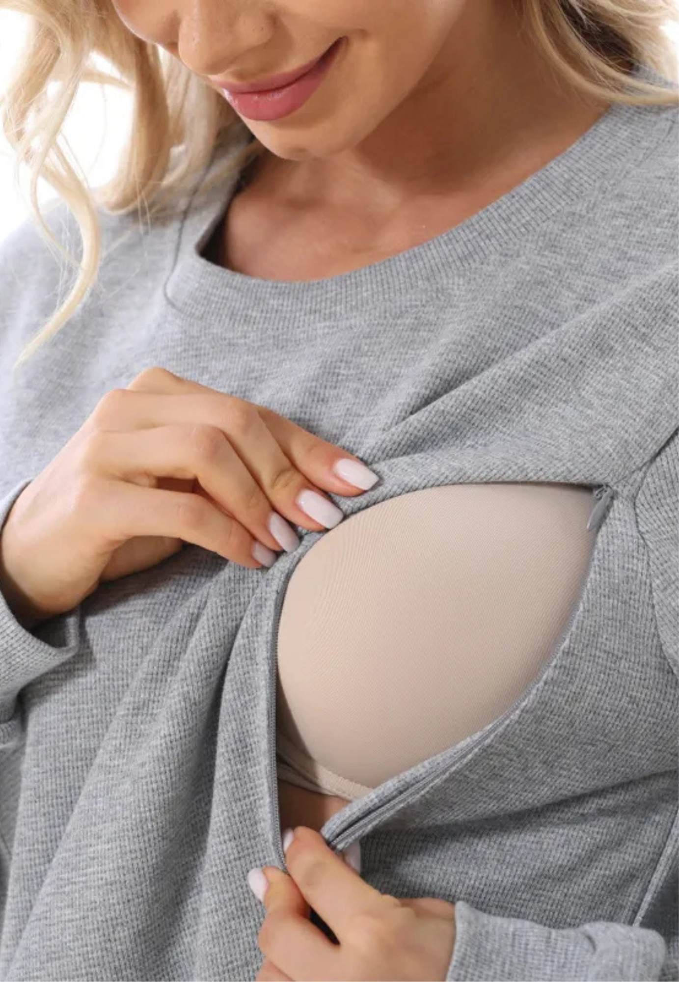 Maternity and Nursing Pajama Set