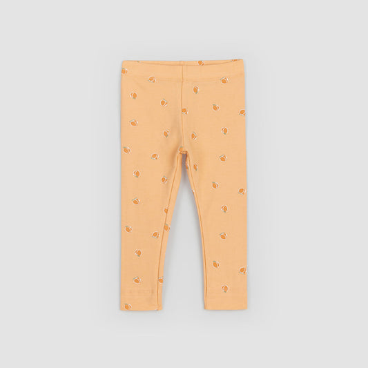 Peaches Print on Peachy Leggings - Pink & Blue Kidz Clothing