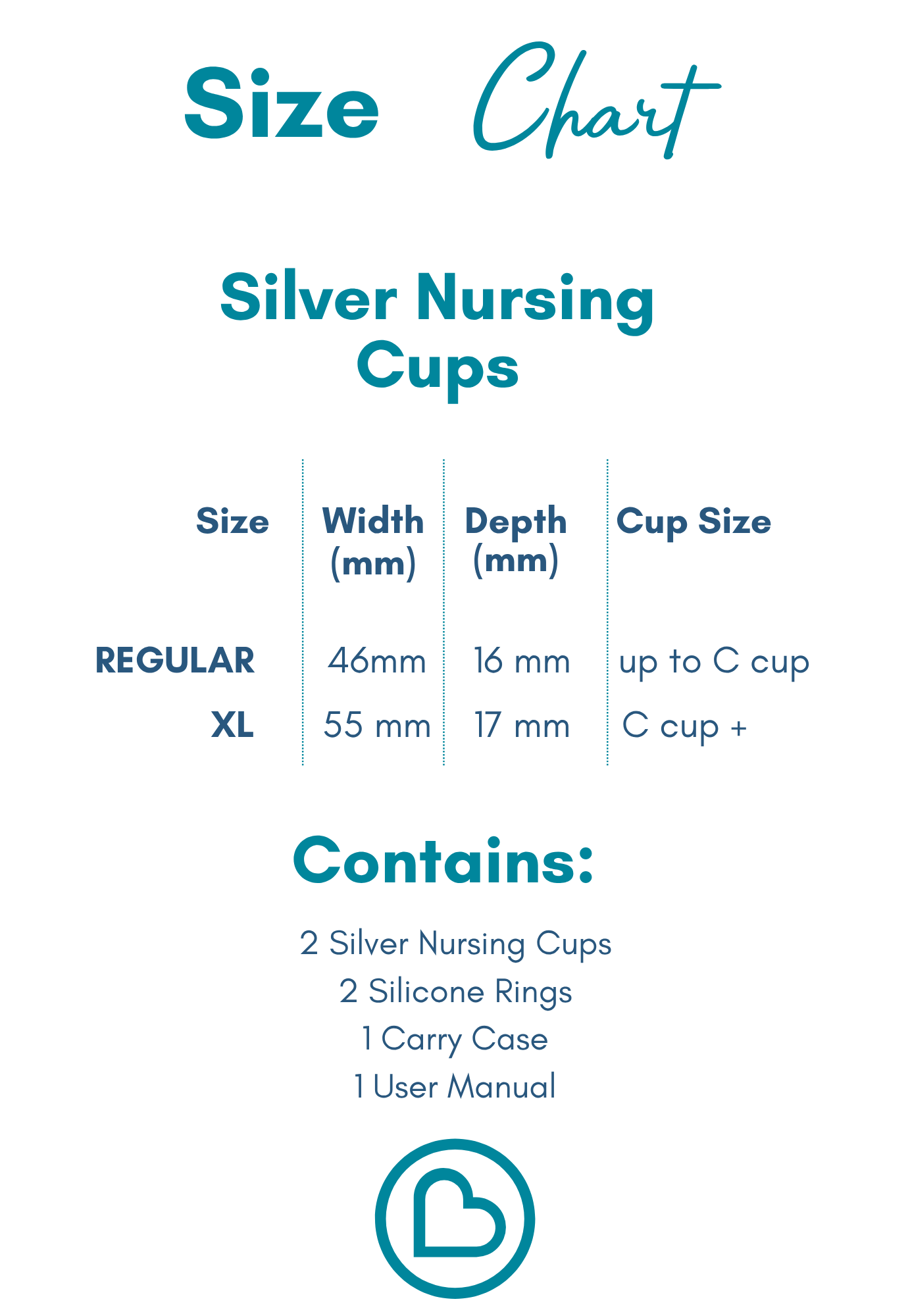 Silver Nursing Cups