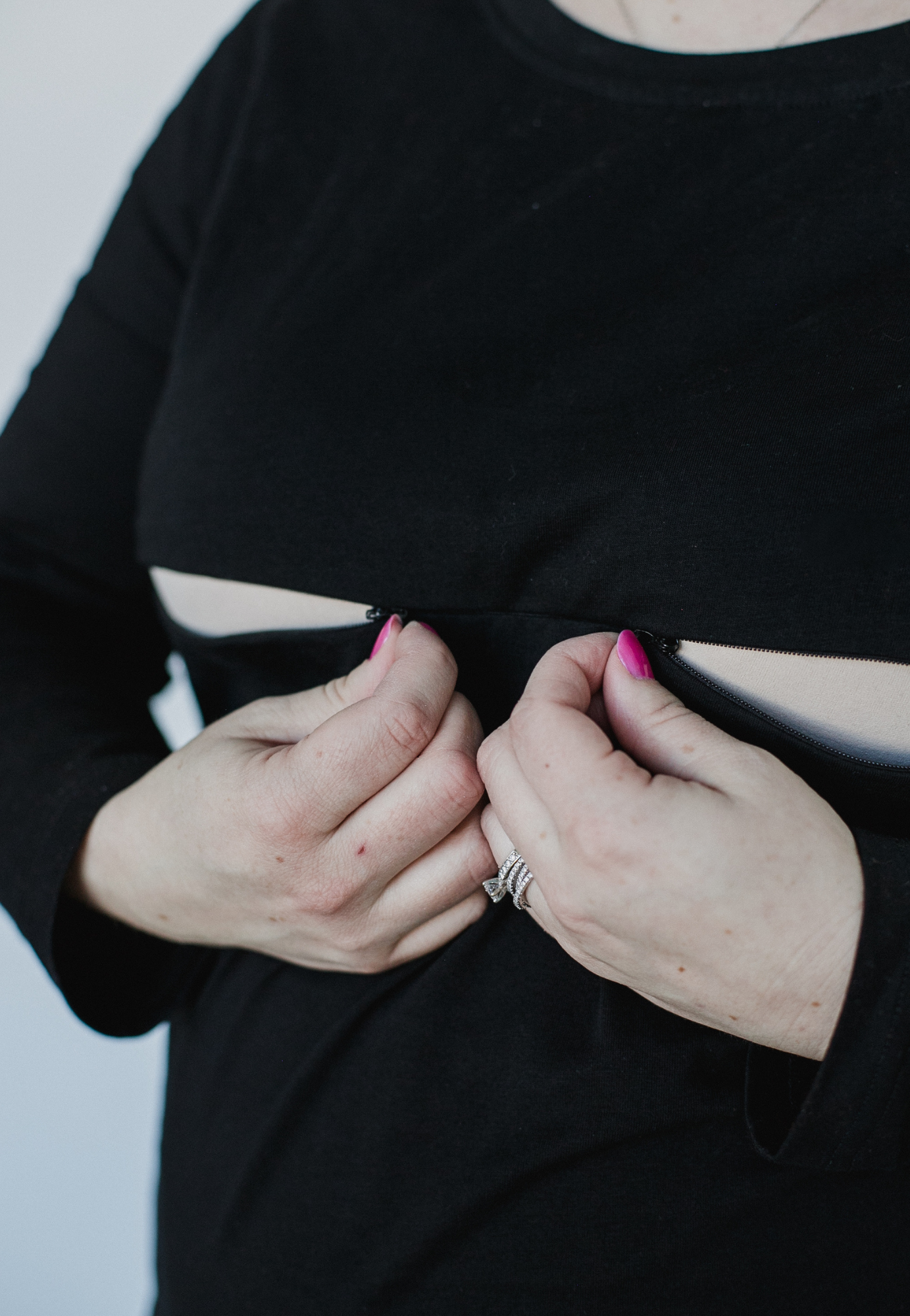 Tori Full Zip Long Sleeve Nursing Top