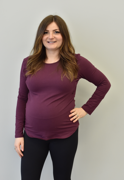Zoe Zipper Long Sleeve Nursing Top