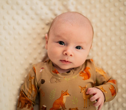 🦊 Two-piece bamboo pyjamas – Forest Friends