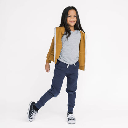 mini mioche collective inc. - Plush Skinny Sweats - Pink & Blue Kidz Clothing