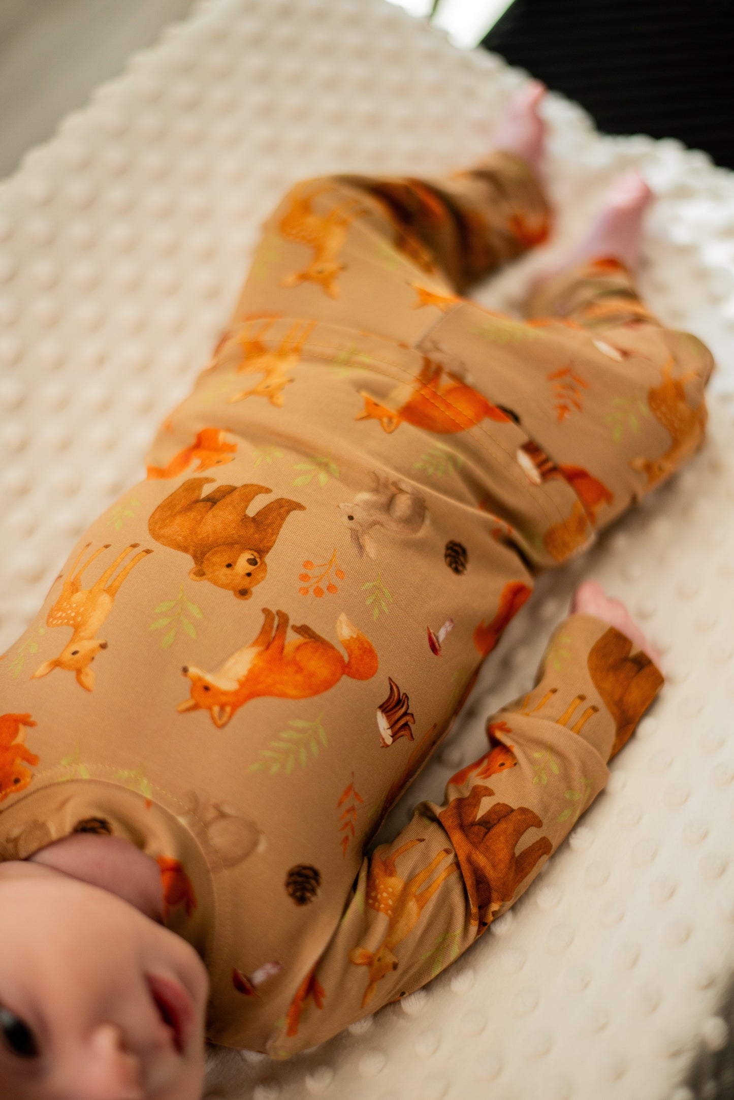 🦊 Two-piece bamboo pyjamas – Forest Friends