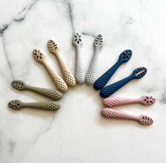 Silicone learning spoons