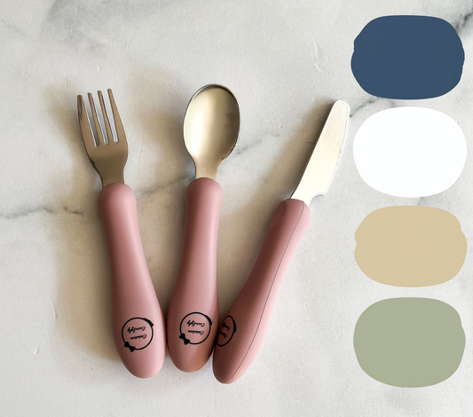 Stainless steel utensil trio