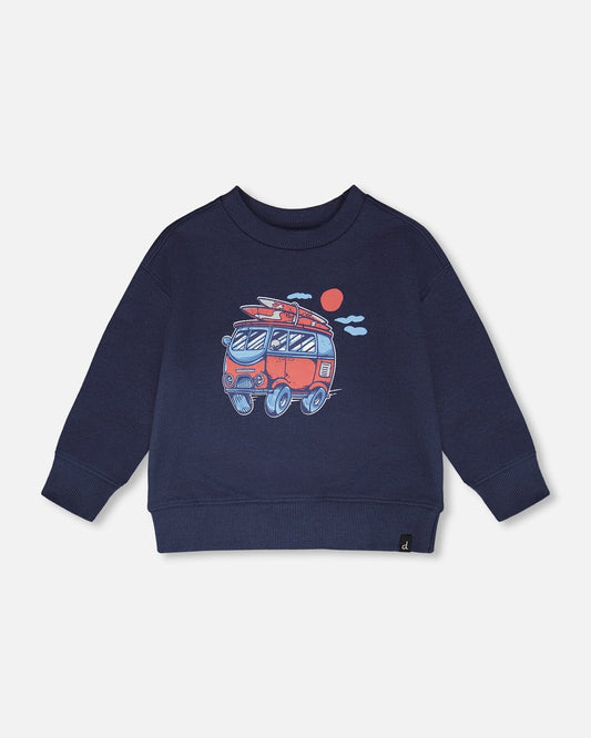 French Terry Sweatshirt Blue