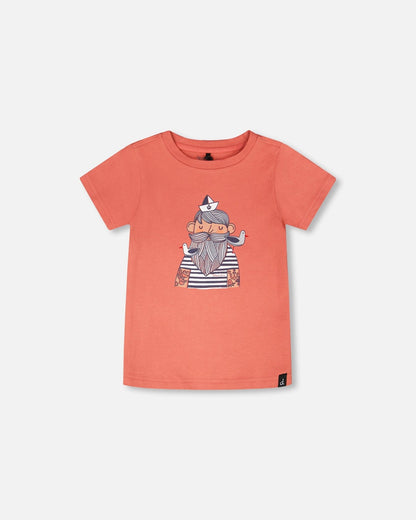 Organic Cotton Short Sleeve T-Shirt Brick