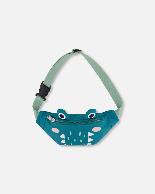 Crocodile Fanny Pack Turquoise