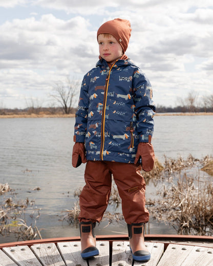 Mid-Season Mittens In Recycled Polyester Brown