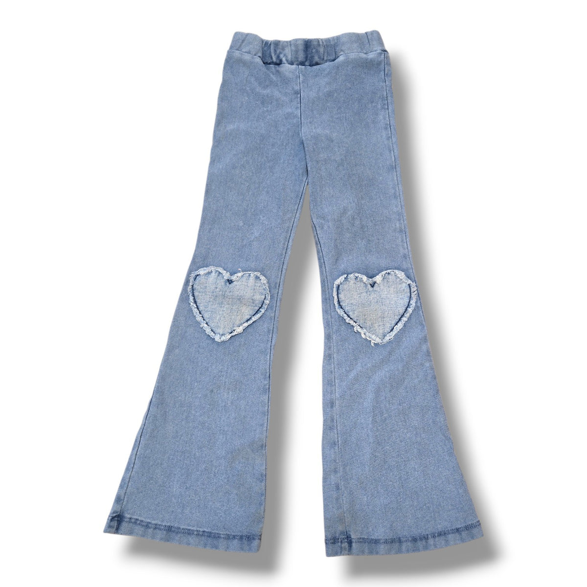 H&M | 3/4Y | Heart Patch Flared Jeggings