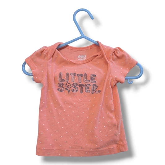 Child Of Mine By Carters | 0/3M | T-Shirt | Pre-loved Condition