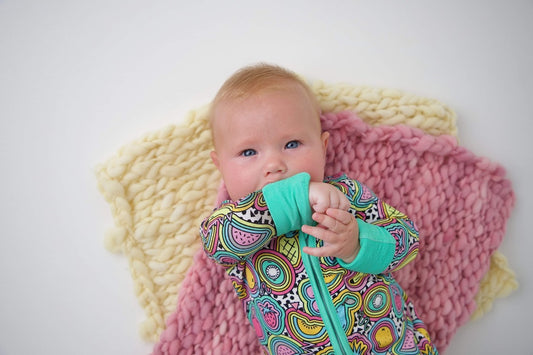fruit frenzy love&grace bamboo Pajamas, 3-6 months