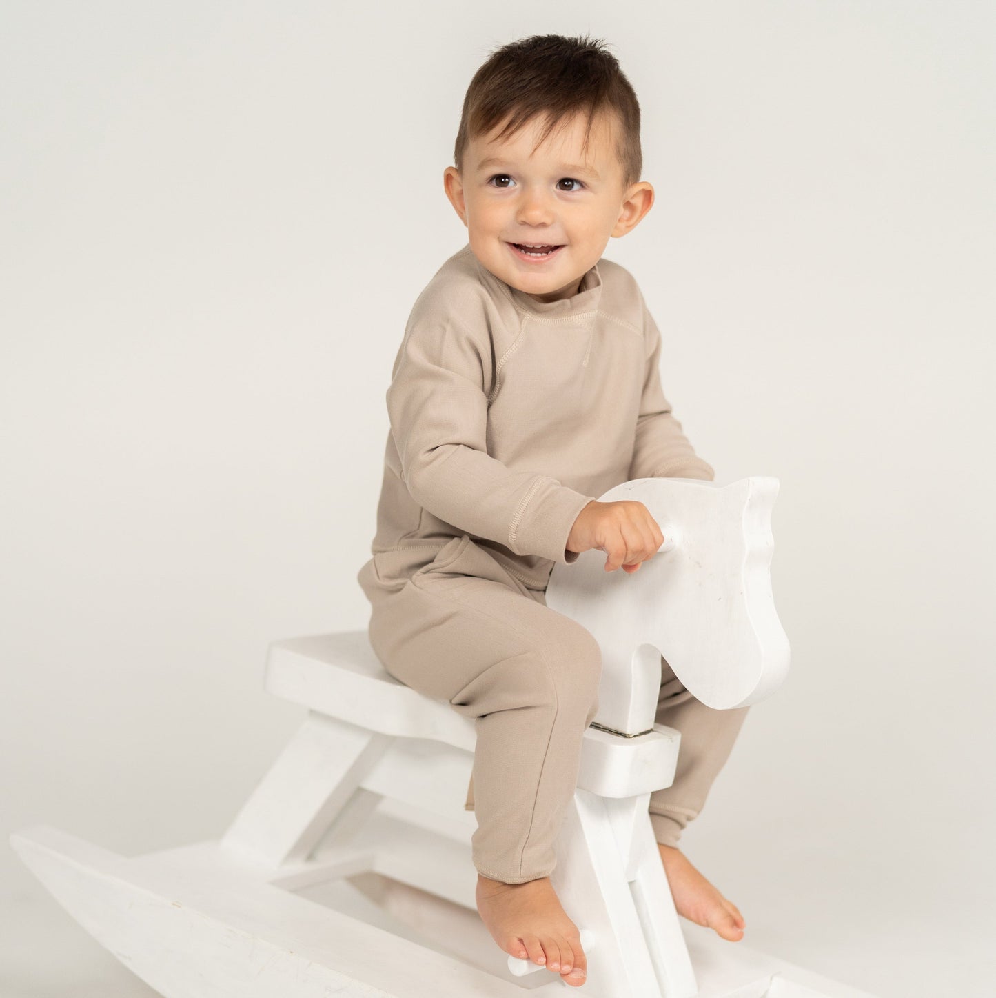 Bamboo Fleece Sweatshirt (Taupe)