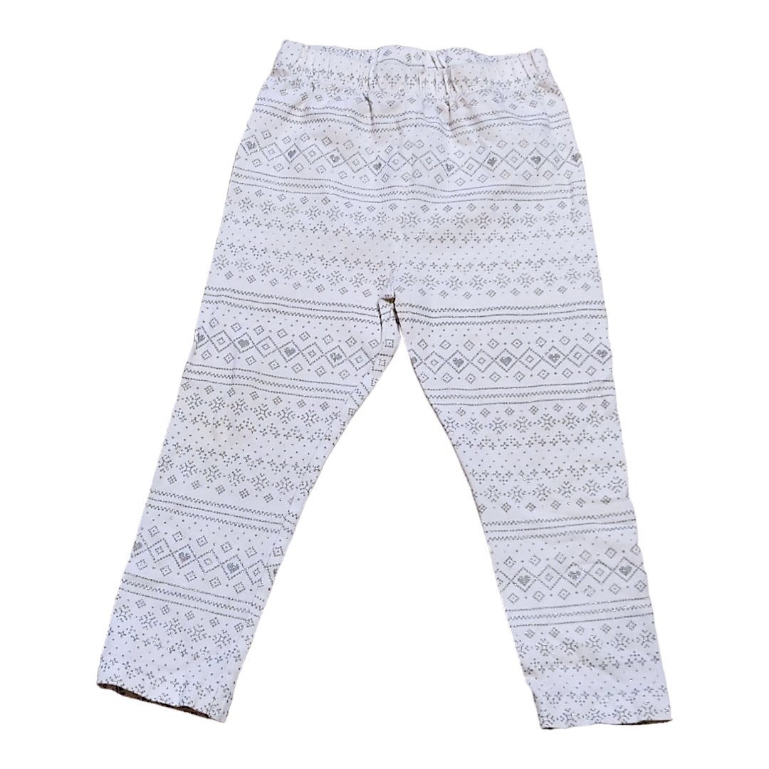 Joe Fresh | White With Silver Sparkles | 18/24M - Pink & Blue Kidz Clothing