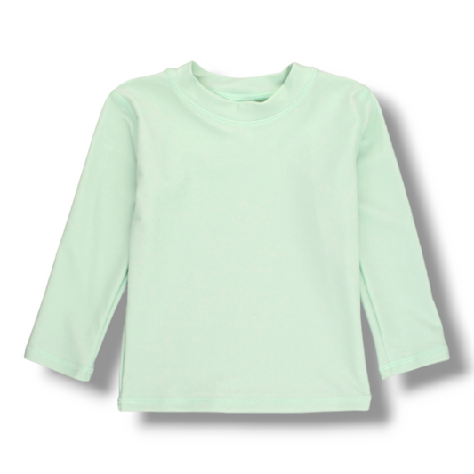 Coming Soon | Long Sleeve Rashguard | Frost Green - Pink & Blue Kidz Clothing