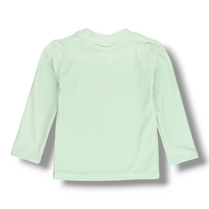 Coming Soon | Long Sleeve Rashguard | Frost Green - Pink & Blue Kidz Clothing
