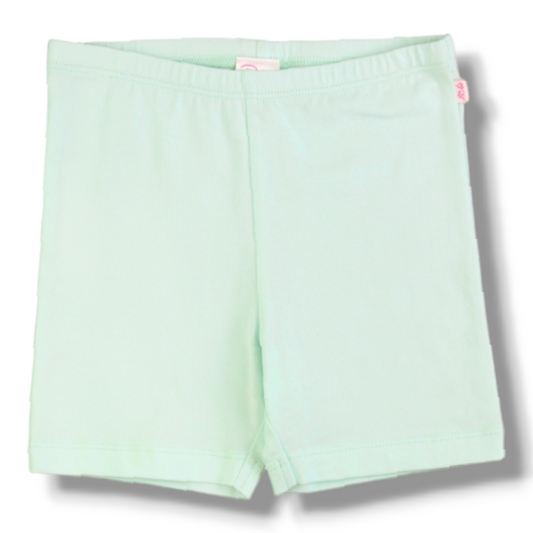 Coming Soon | RuffleButts | Mint Girls Knit Playground Shorts - Pink & Blue Kidz Clothing