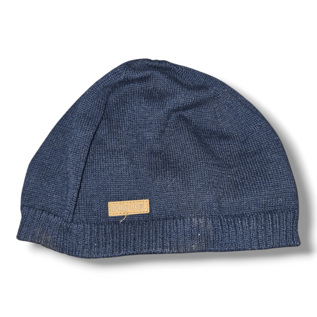 H&M | Navy Knit Toddler Hat | 1/2T