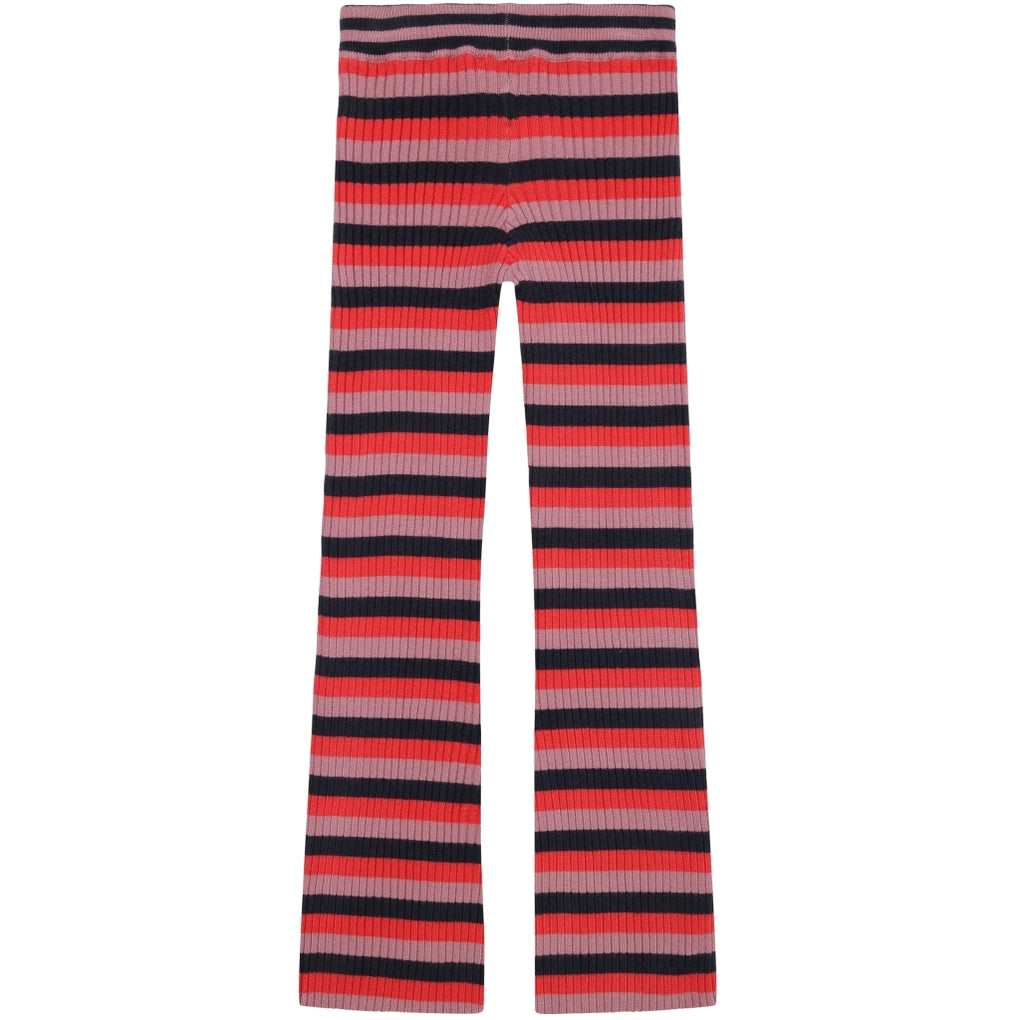 Lia Flared Knit Pants - Multi stripe