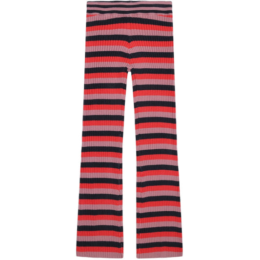 Lia Flared Knit Pants - Multi stripe