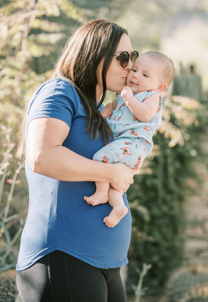 Zoe Zipper Short Sleeve Nursing Tee Shirt