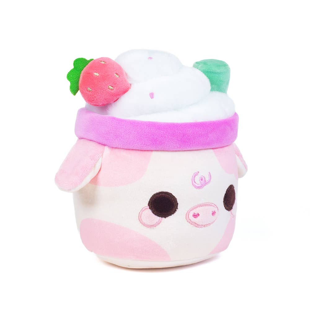 Cuddle Barn, Inc. - Lil Series - Strawberry Mooshake (Strawberry-Scented Plush) - Pink & Blue Kidz Clothing