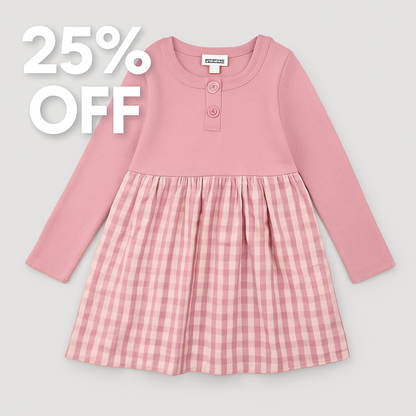 Foxglove and Plaid Seersucker Dress