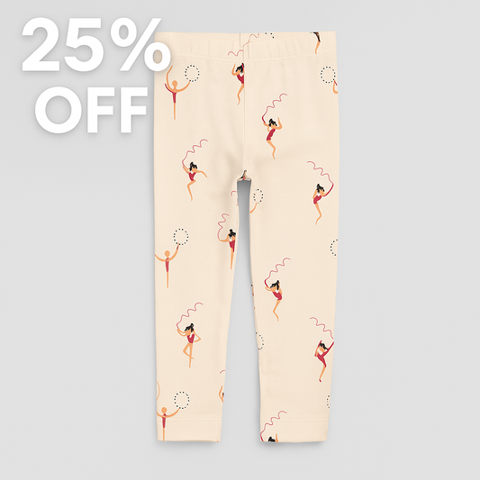 Gymnast Print on Birch Leggings
