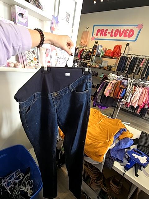 Denim Thyme Maternity Bottoms, Large