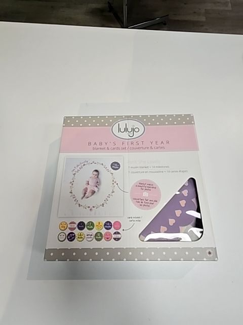 Multi-Color Lulujo Blanket & cards set, N/A