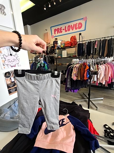 Grey Puma Kids Bottoms, 6/9M