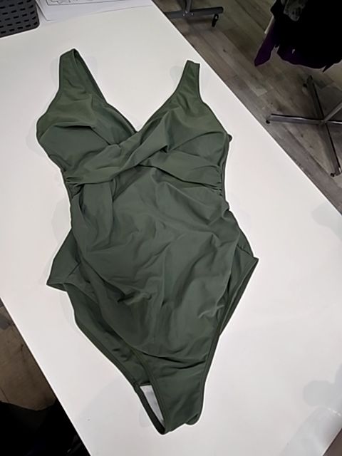 Olive Green  Maternity Swimwear, Large