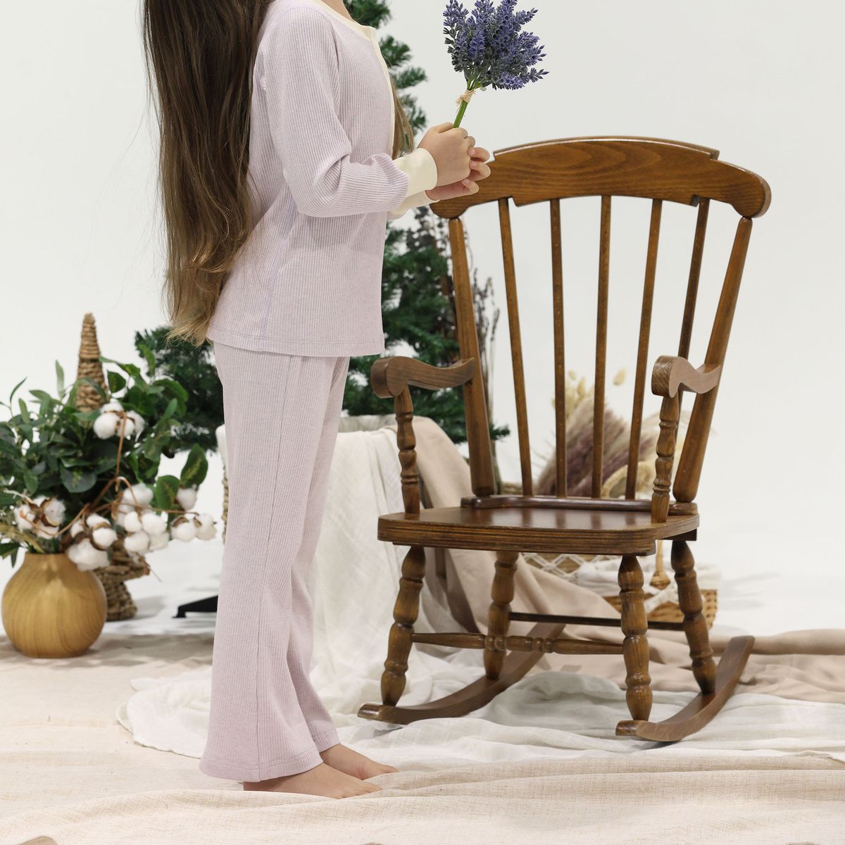 Coming Soon | Blara Organic House | Loungewear Top & Pants Set | Purple
