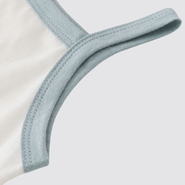 Coming Soon | Blara Organic House | Cloud Applique Romper | Blue Cloud Appliqué