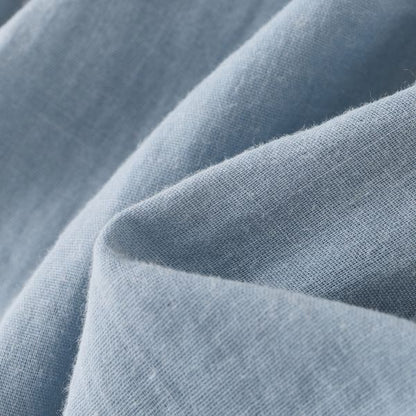 Coming Soon | Blara Organic House | Natural Dyeing
Short Sleeve Cuban Collar Romper | Mist Blue