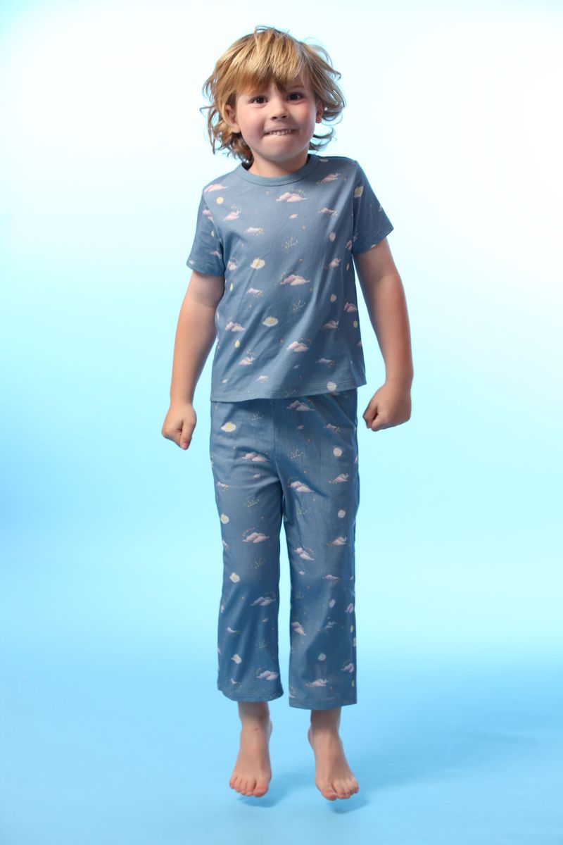 Coming Soon | Blara Organic House | Neck Pajama Set | Sunset Glow