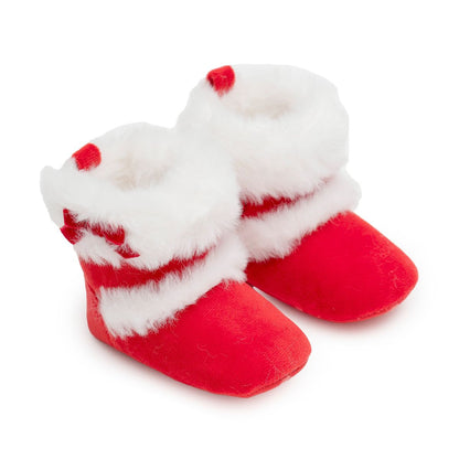 Baby Pull-on Velcro Snowboot - Red Velvet
