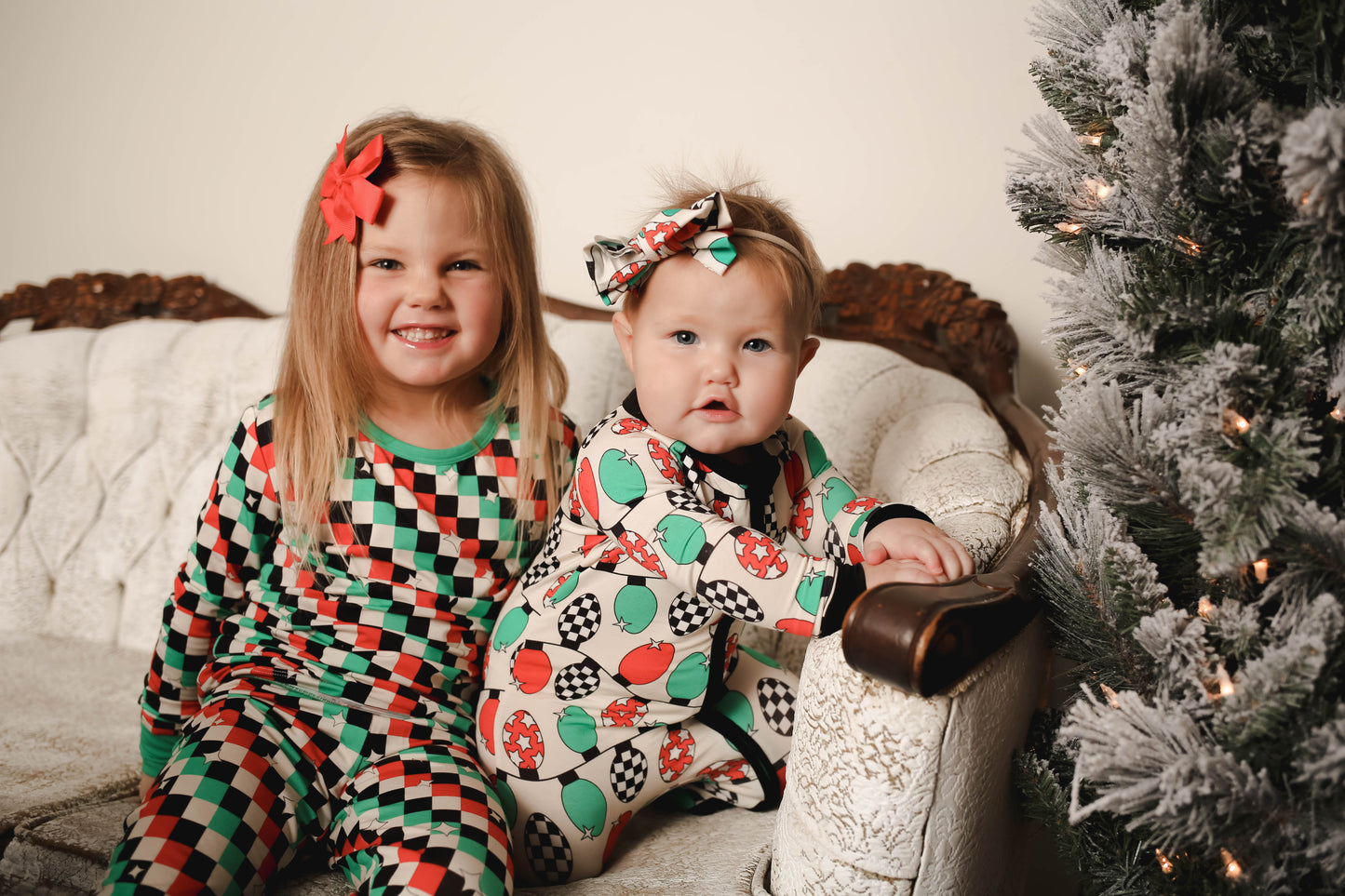 check the halls love&grace bamboo Pajamas, 7/8 years