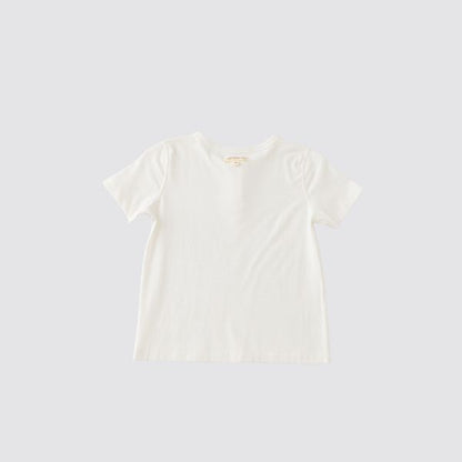 Coming Soon | Blara Organic House | Short Sleeve Henley Tee | White