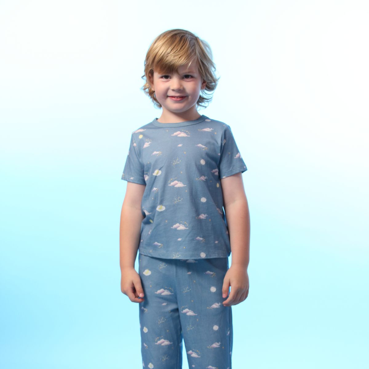 Coming Soon | Blara Organic House | Neck Pajama Set | Sunset Glow