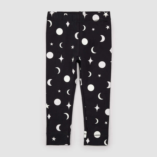Foil Print on Black Leggings