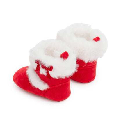 Baby Pull-on Velcro Snowboot - Red Velvet