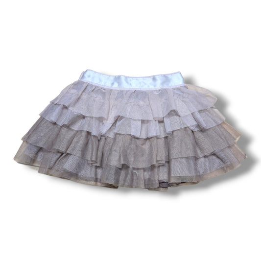 Pre-loved toddler skort with layered tulle design in soft colors, suitable for little ones.