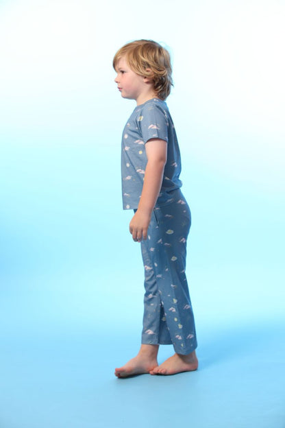 Coming Soon | Blara Organic House | Neck Pajama Set | Sunset Glow
