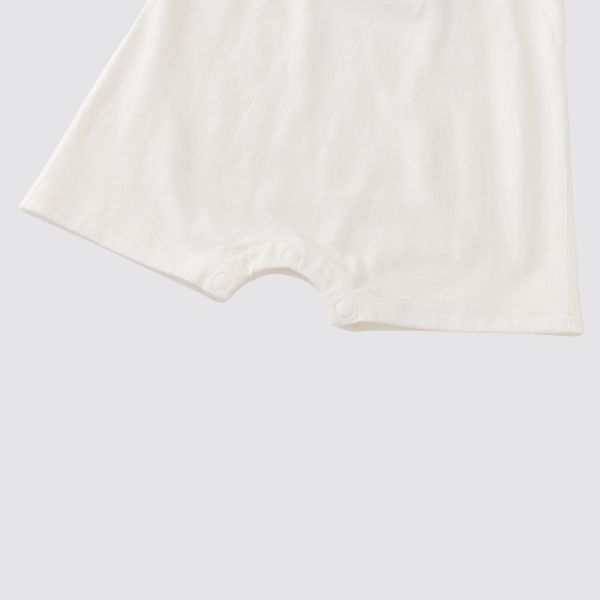 Coming Soon | Blara Organic House | Cloud Applique Romper | Blue Cloud Appliqué