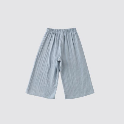 Blara Organic House | Wide Leg Denim Pants | Mist Blue