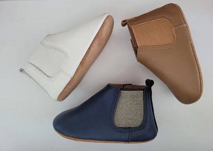 Navy Baby Chelsea Leather Boot